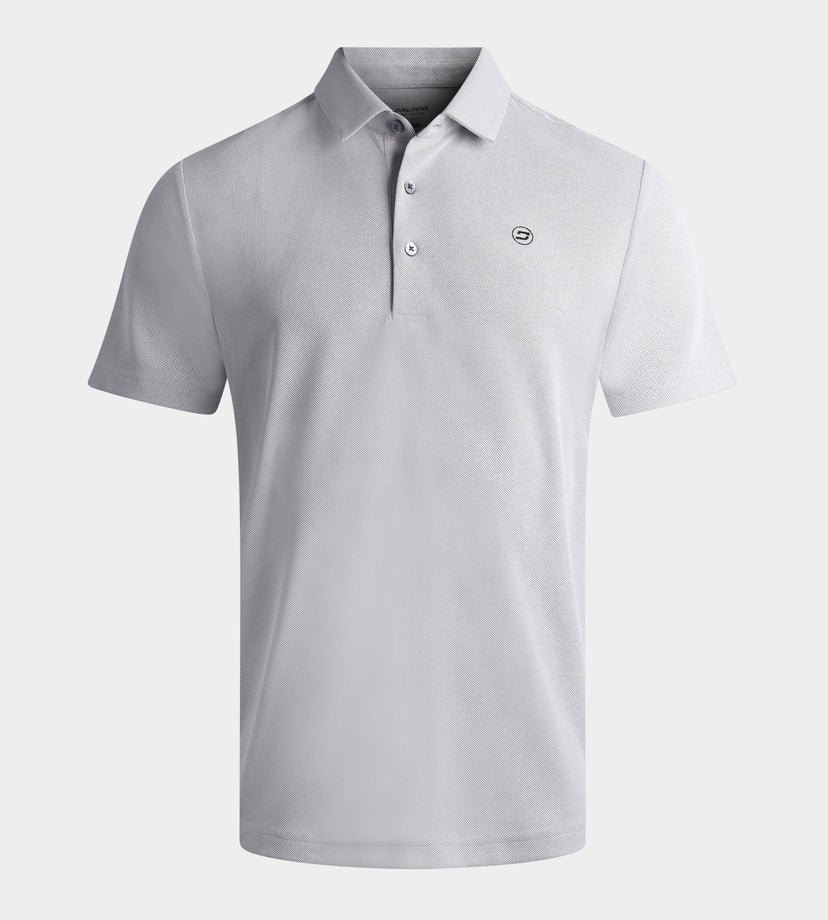 ELYSIAN POLO - WHITE / LIGHT GREY