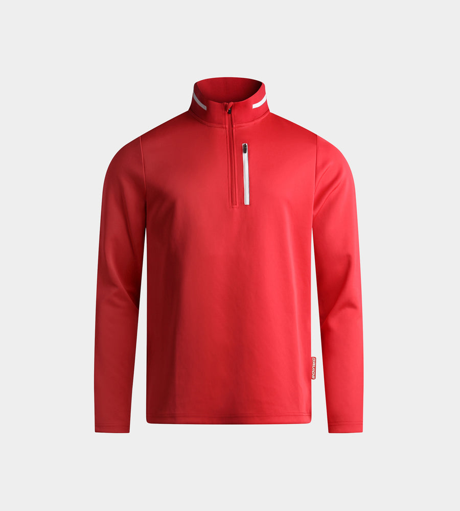 KIDS FAIRWAY FLEX MIDLAYER - ROSSO
