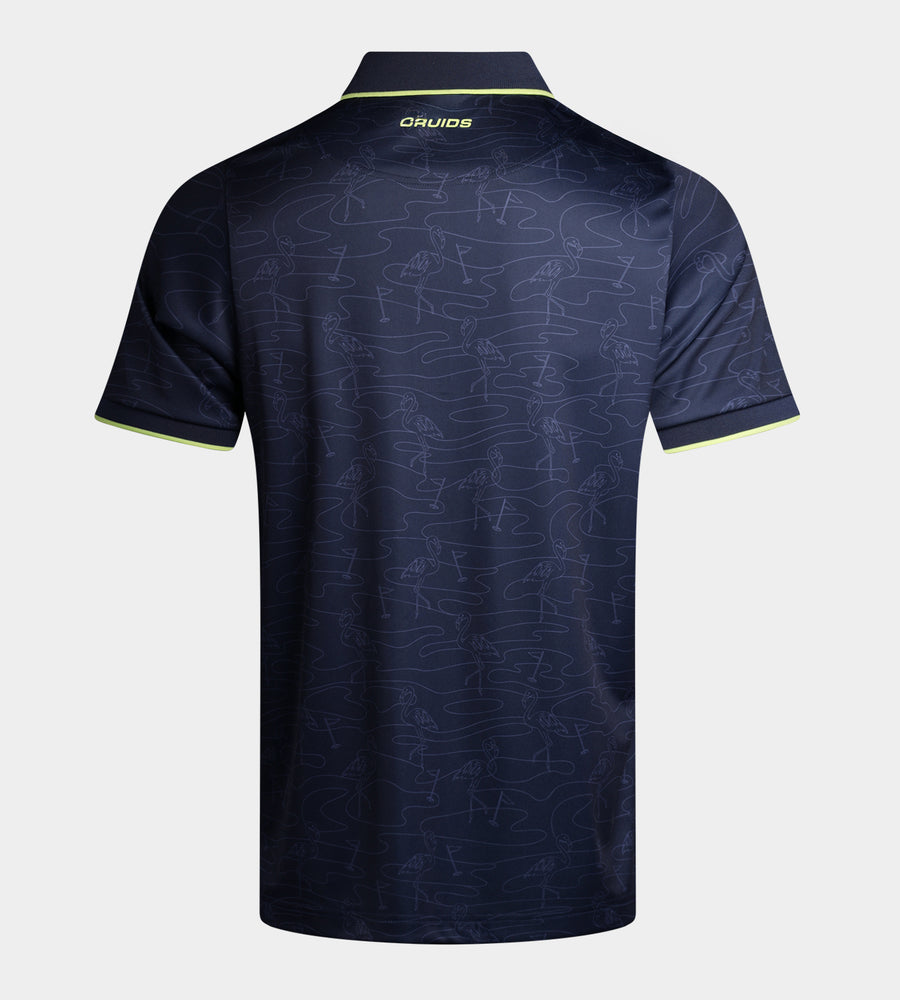 FLAMINGO FLAG POLO - MARINEBLAU