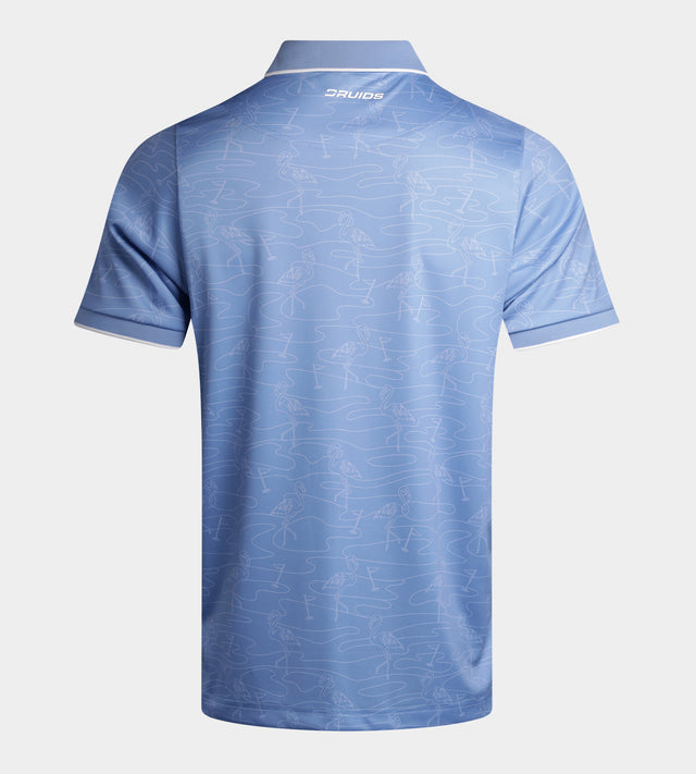 FLAMINGO FLAG POLO - DENIM