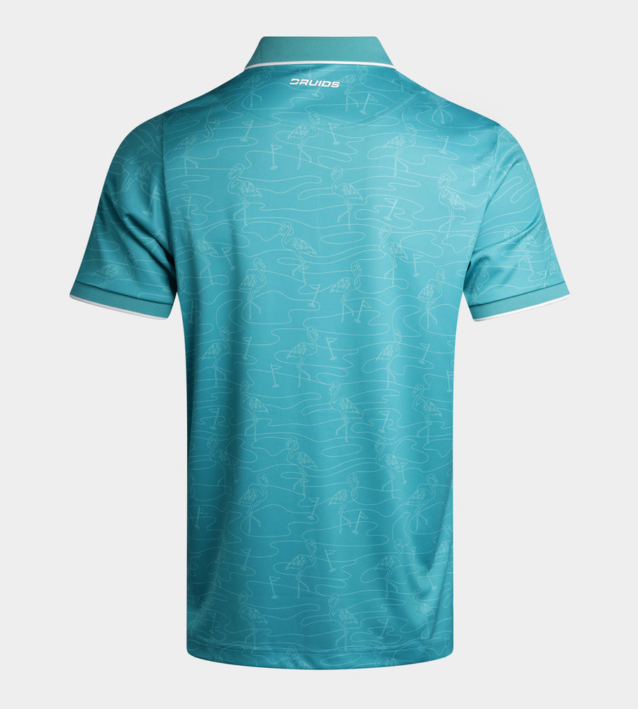 FLAMINGO FLAG POLO - PETROL