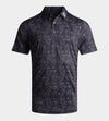 FLORAL TECH POLO - BLACK