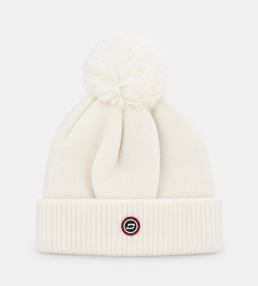 FOCUS LINE BEANIE - WHITE