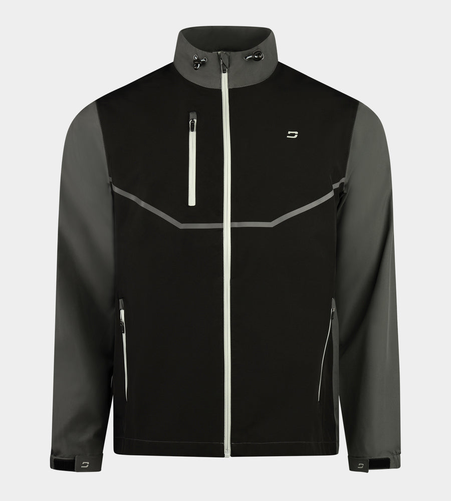 GLEN RAIN JACKET - ZWART