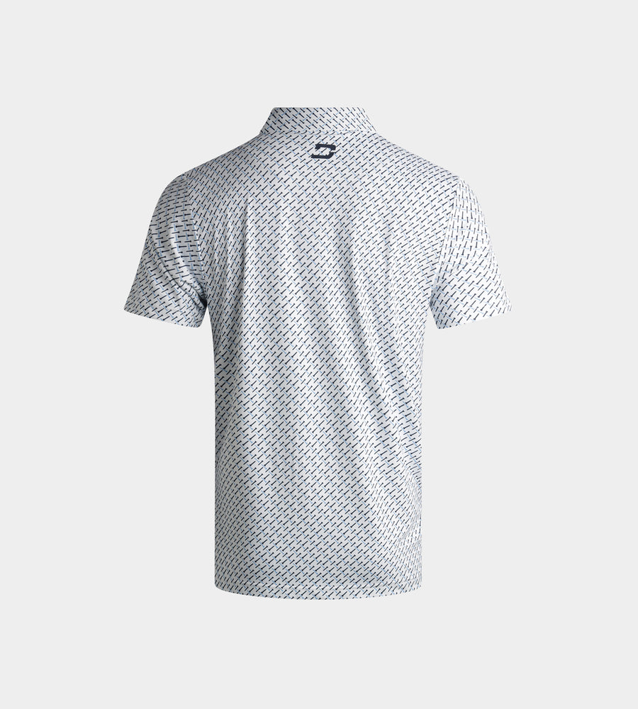 KIDS GOLF TEE POLO - WHITE