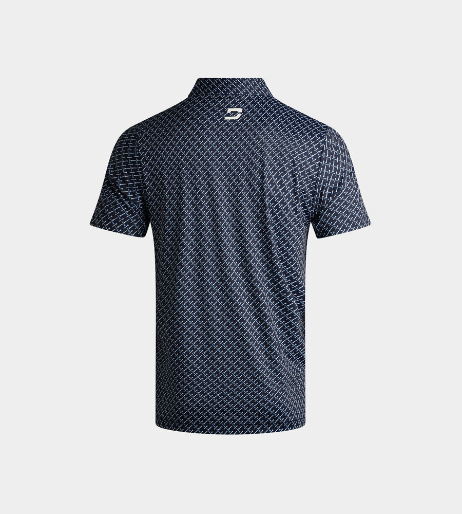 KIDS GOLF TEE POLO - NAVY