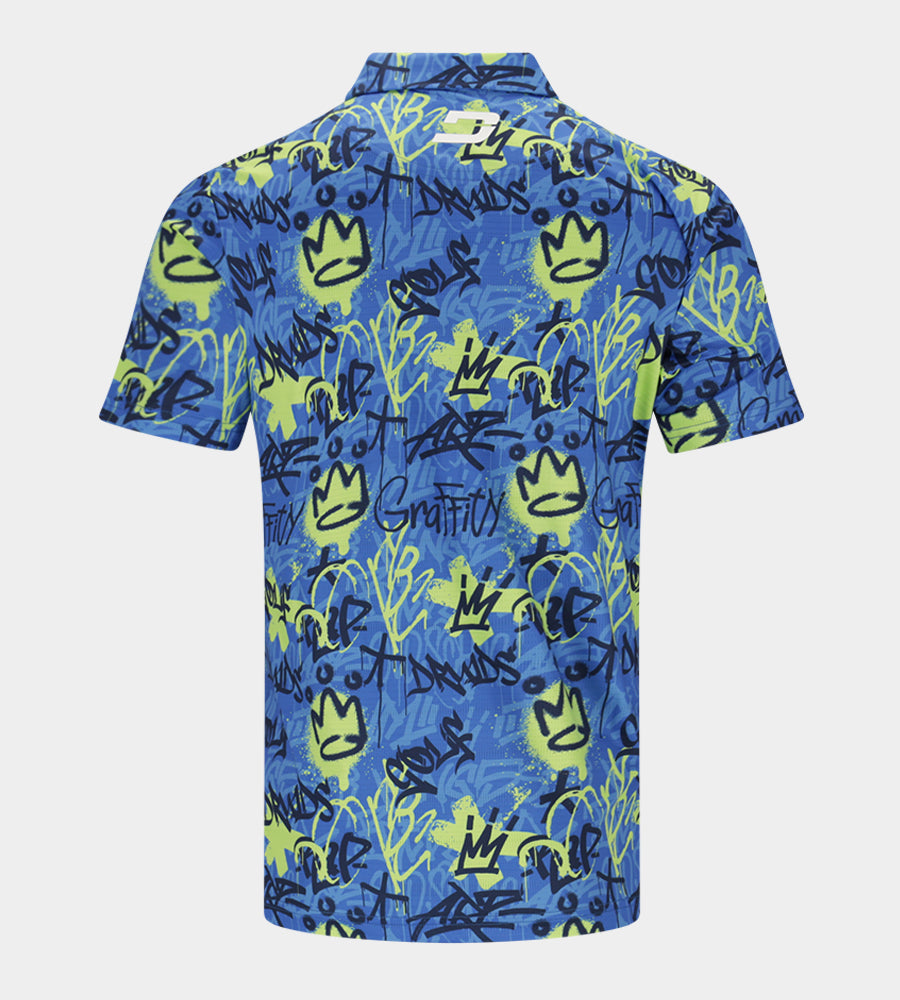GRAFFITI POLO - BLUE