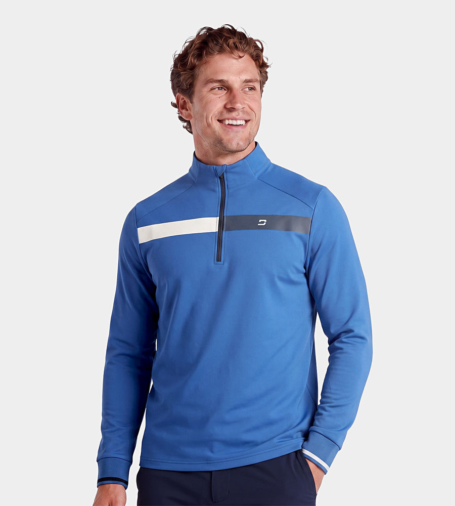 HALF N HALF MIDLAYER - BLUE