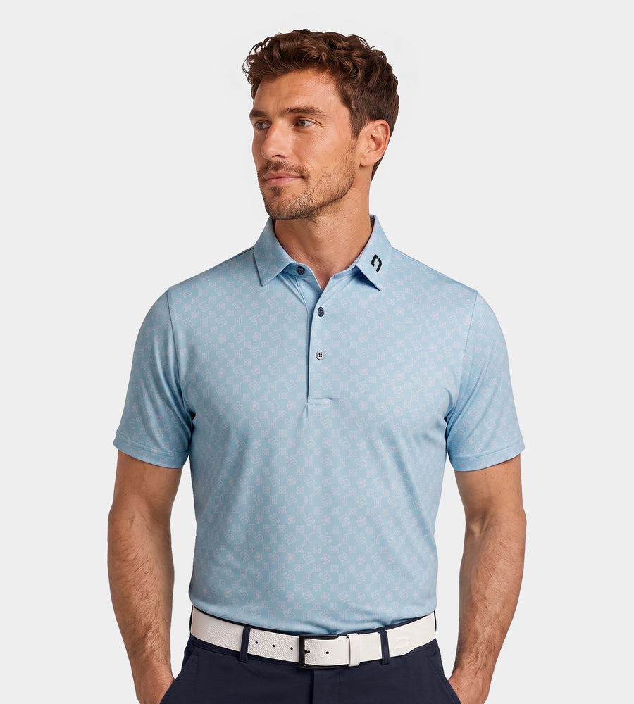 HALLIE POLO - LIGHT BLAUW