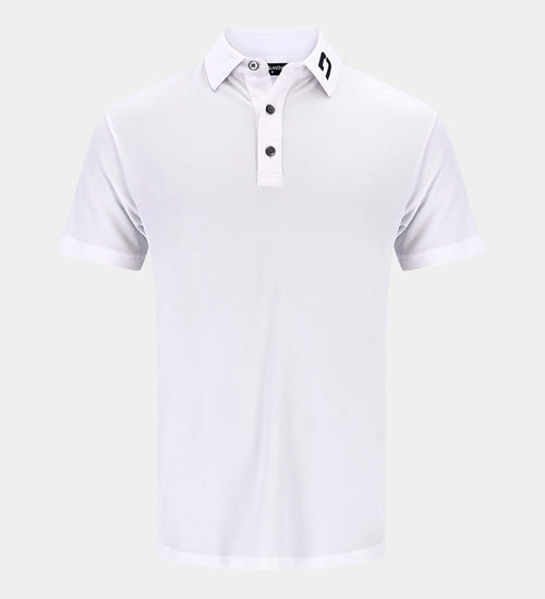 HONEYCOMB POLO - WEISS