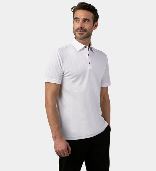 HONEYCOMB POLO - WEISS