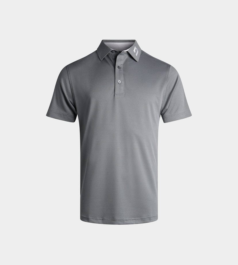 KIDS HONEYCOMB POLO - GREY
