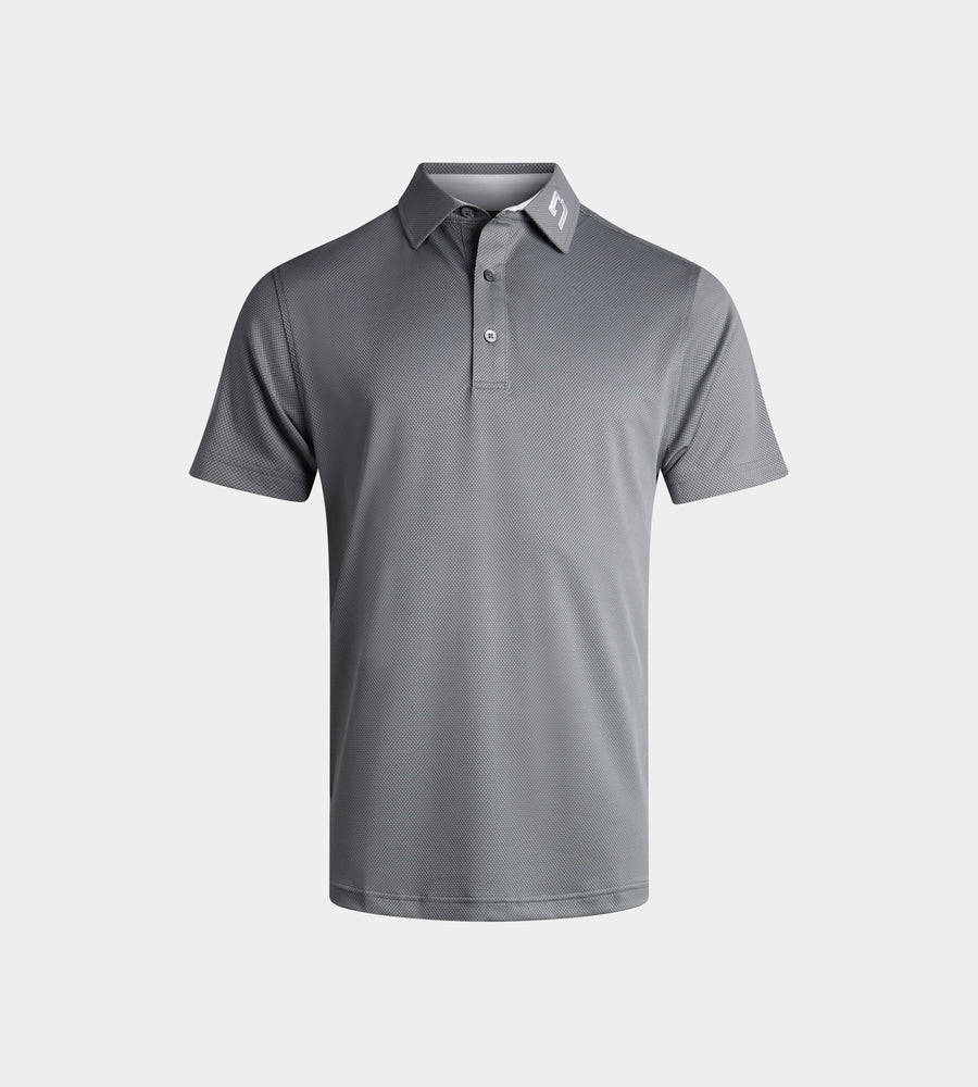 KIDS HONEYCOMB POLO - GREY