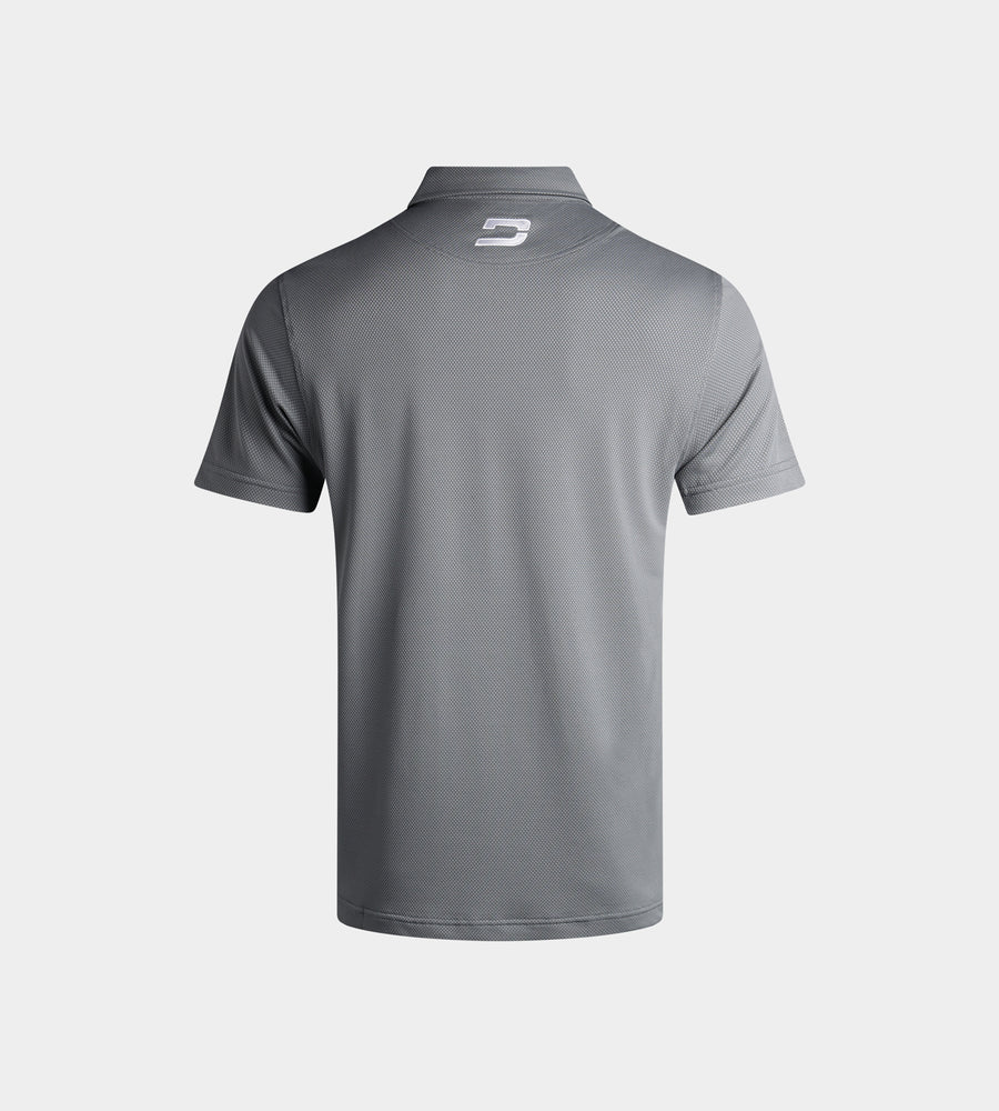 KIDS HONEYCOMB POLO - GREY