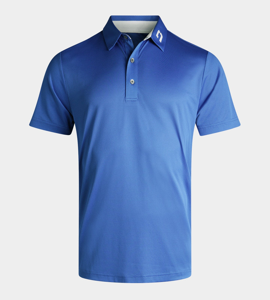 HONEYCOMB POLO - BLEU