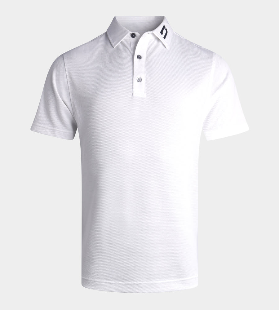 HONEYCOMB POLO - WIT