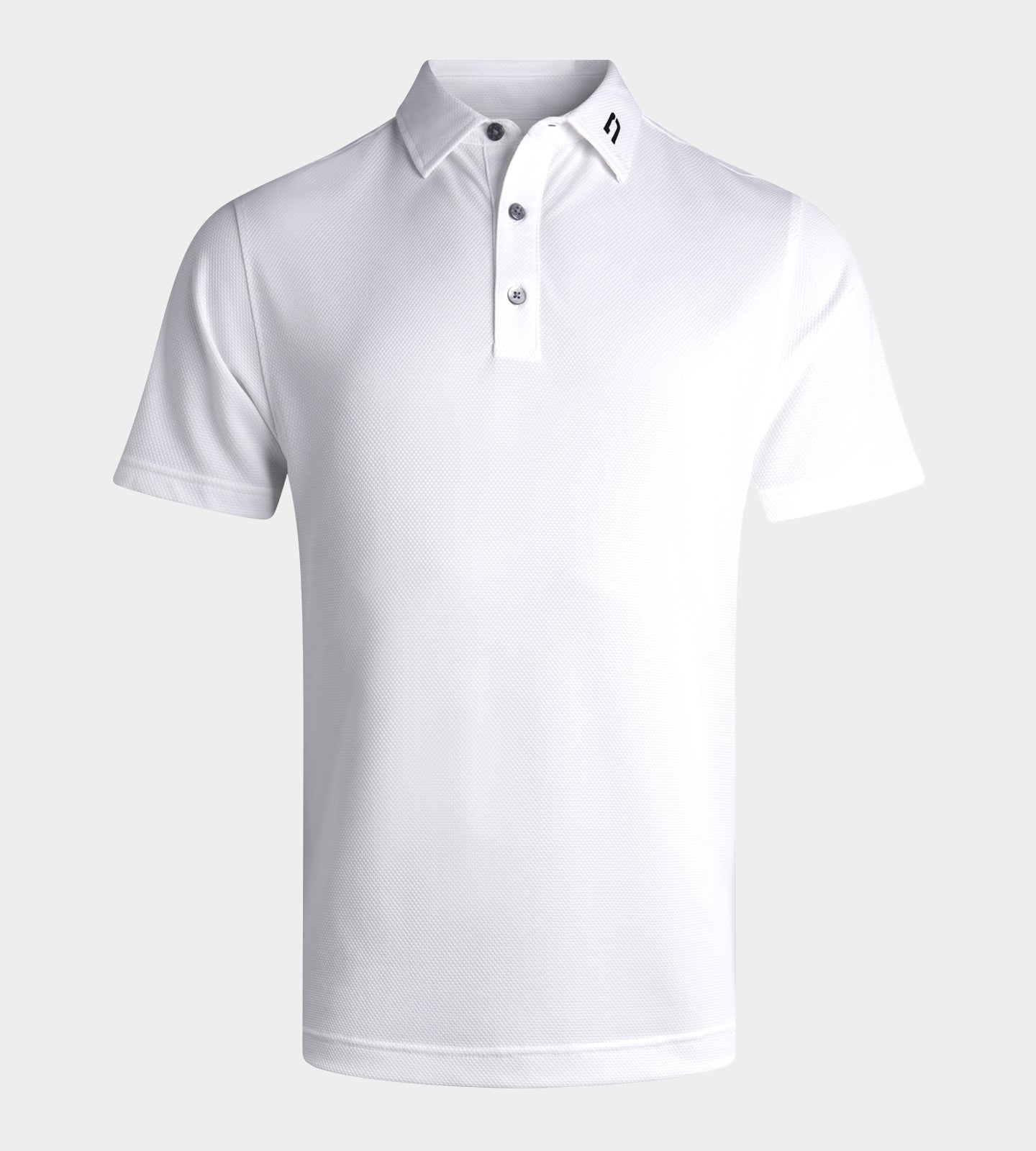 HONEYCOMB POLO - WHITE