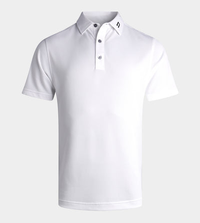 HONEYCOMB POLO - WHITE