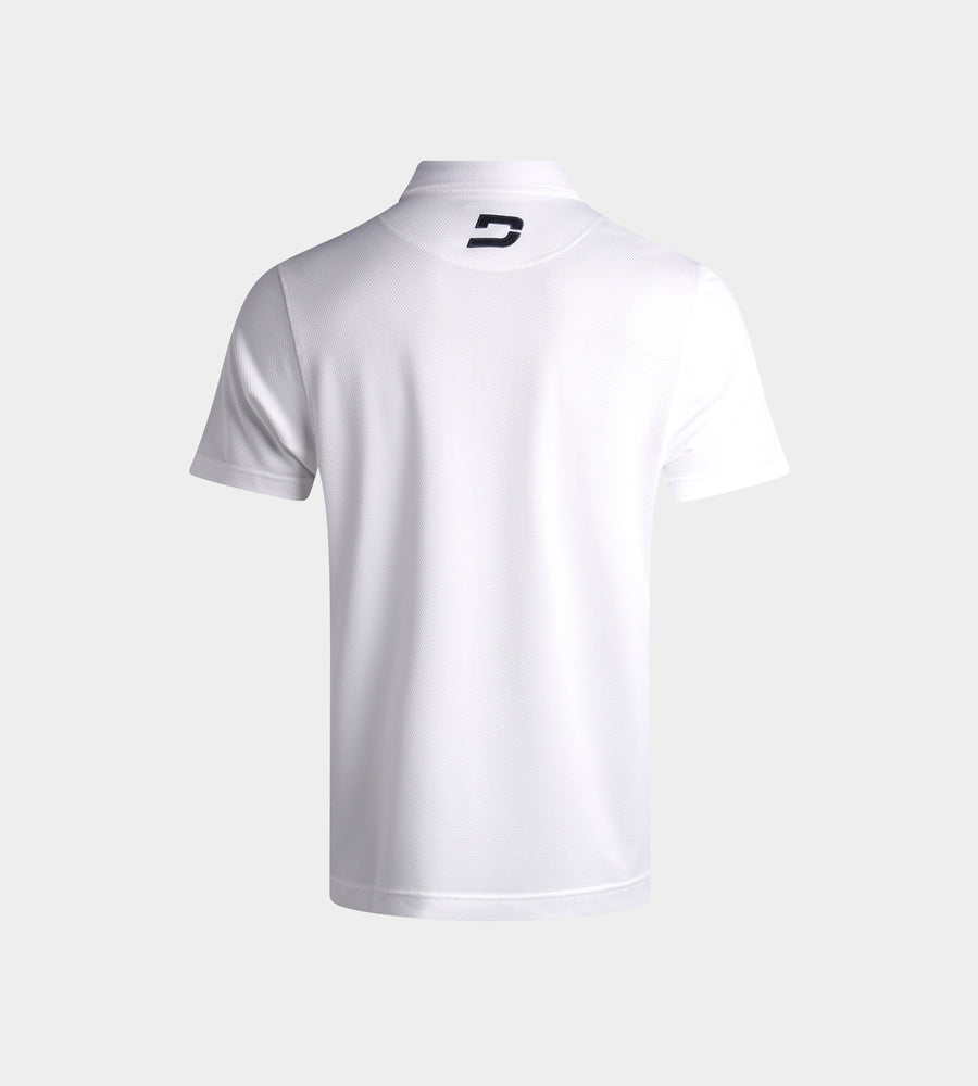 KIDS HONEYCOMB POLO - WHITE