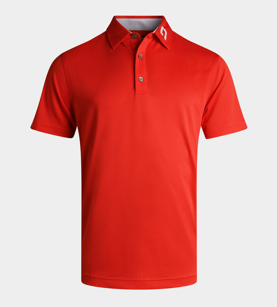 HONEYCOMB POLO - RED