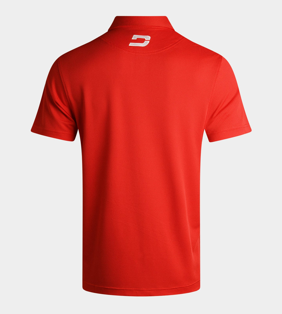 HONEYCOMB POLO - RED