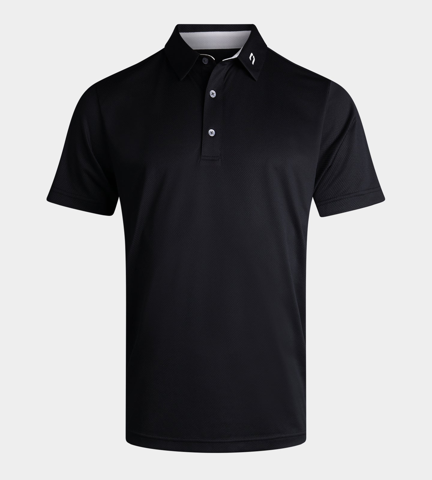 HONEYCOMB POLO - BLACK