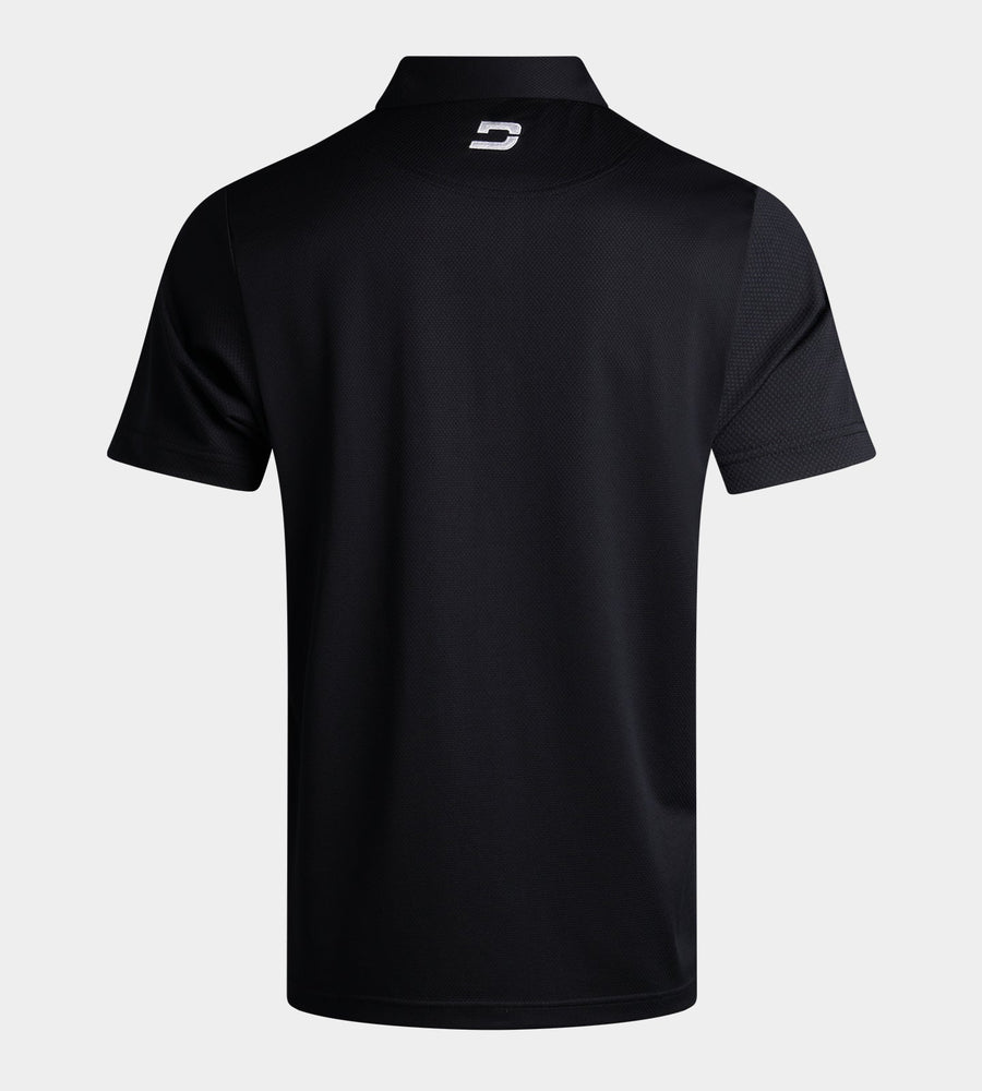 HONEYCOMB POLO - BLACK