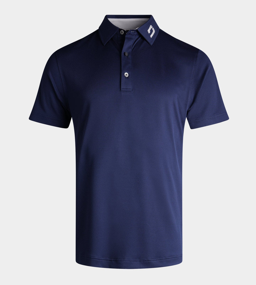 HONEYCOMB POLO - NAVY