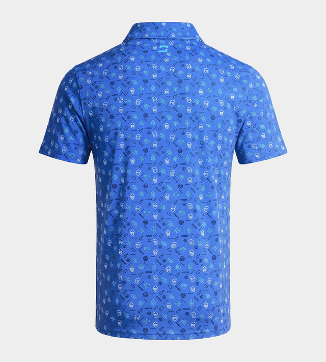 HOPS N BARLEY POLO - BLAU