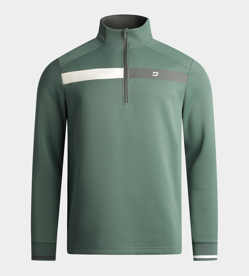 HALF N HALF MIDLAYER - SAGE