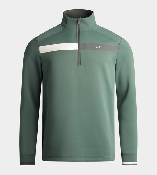 Half N Half Midlayer in Sage | Men's Golf Mid Layers | Druids