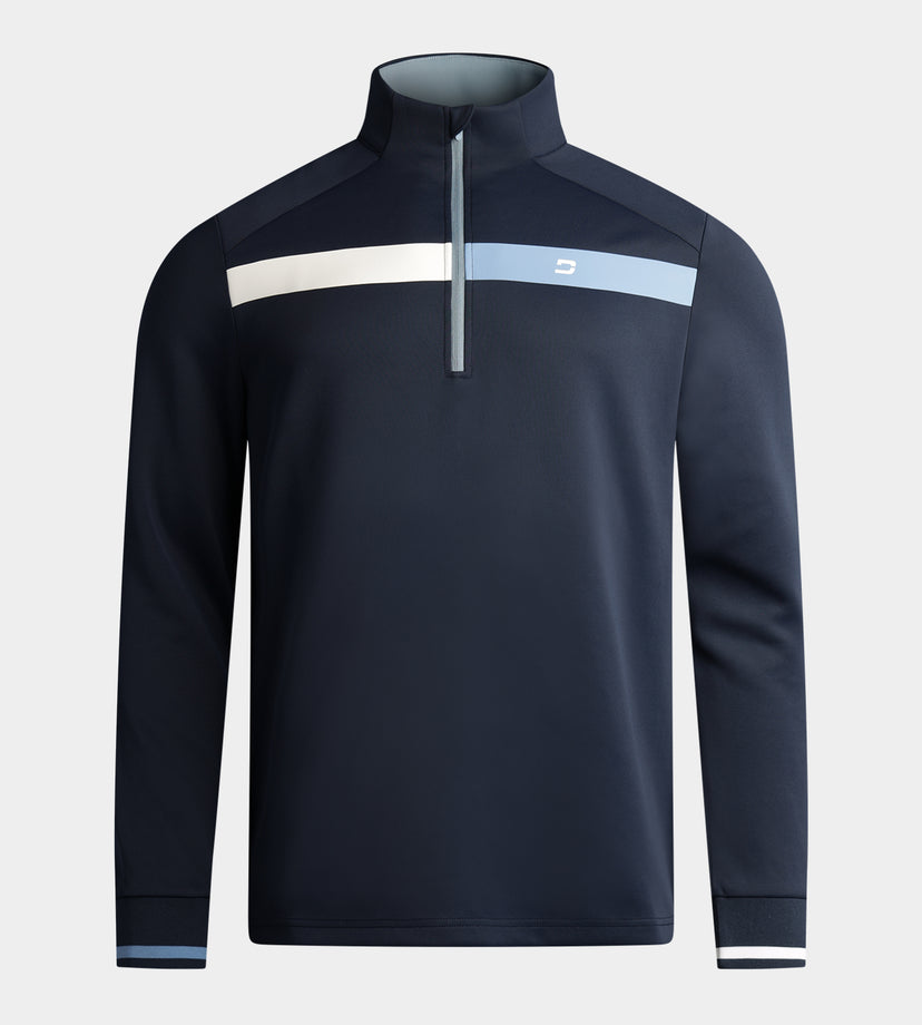 HALF N HALF MIDLAYER - MARINE