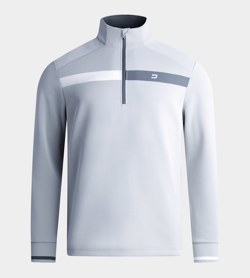HALF N HALF MIDLAYER - GRIS