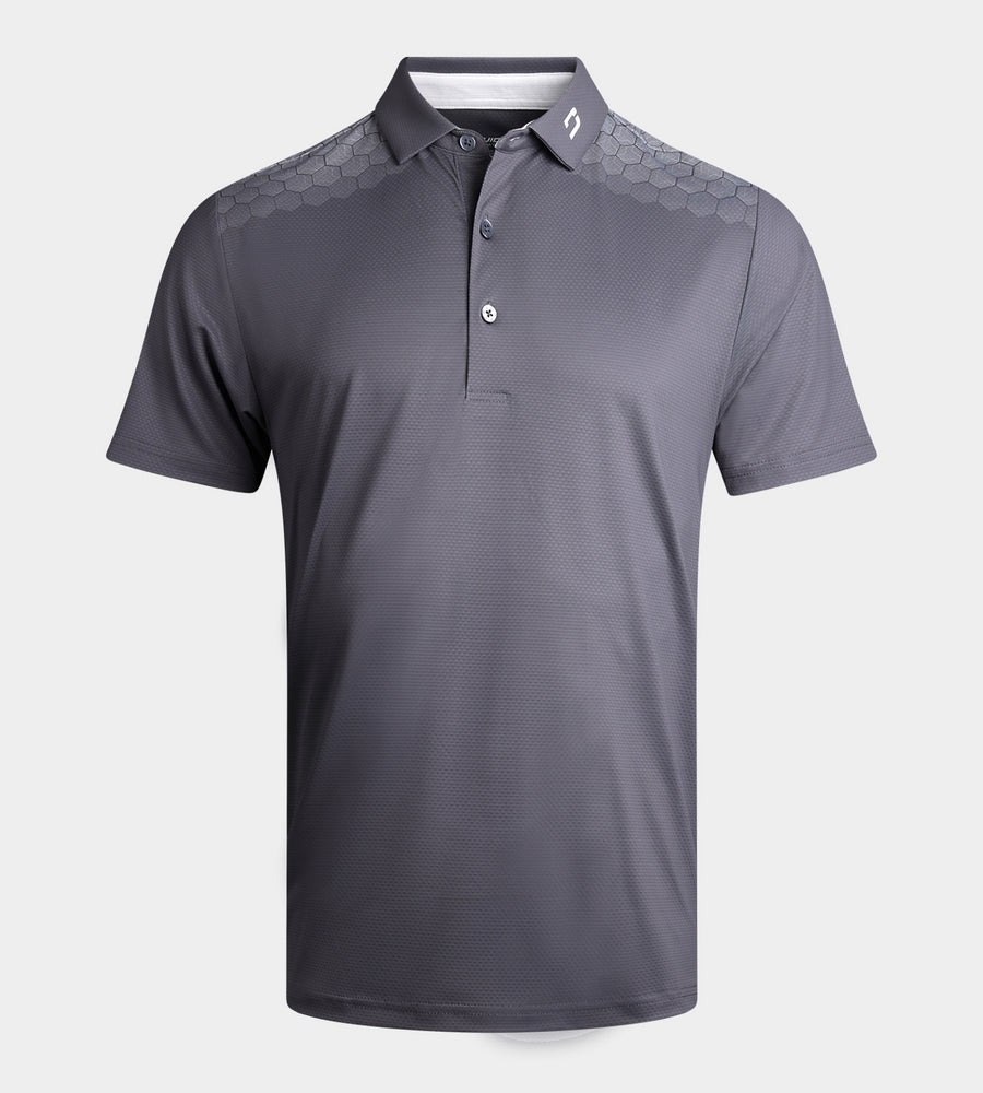 HEXA PERFORMANCE POLO - CHARCOAL