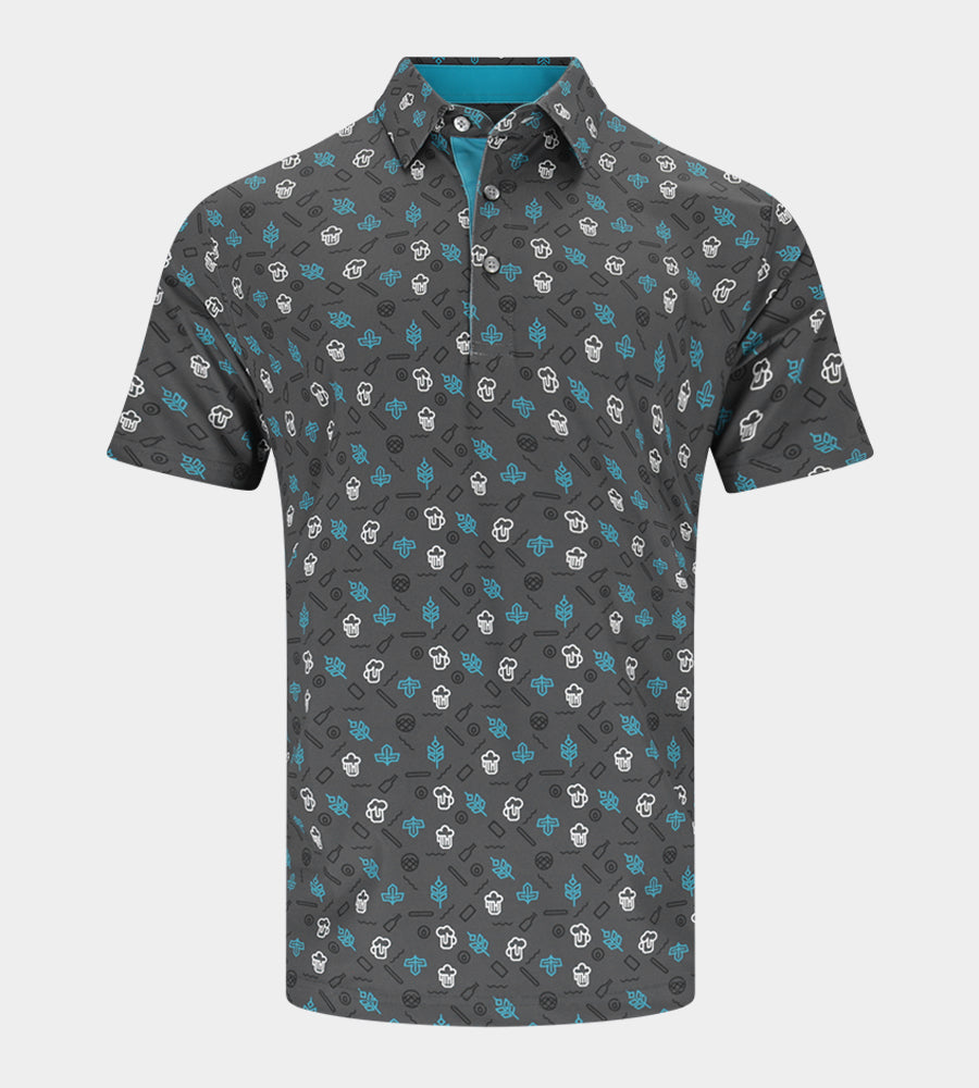 HOPS N BARLEY POLO - NEGRO