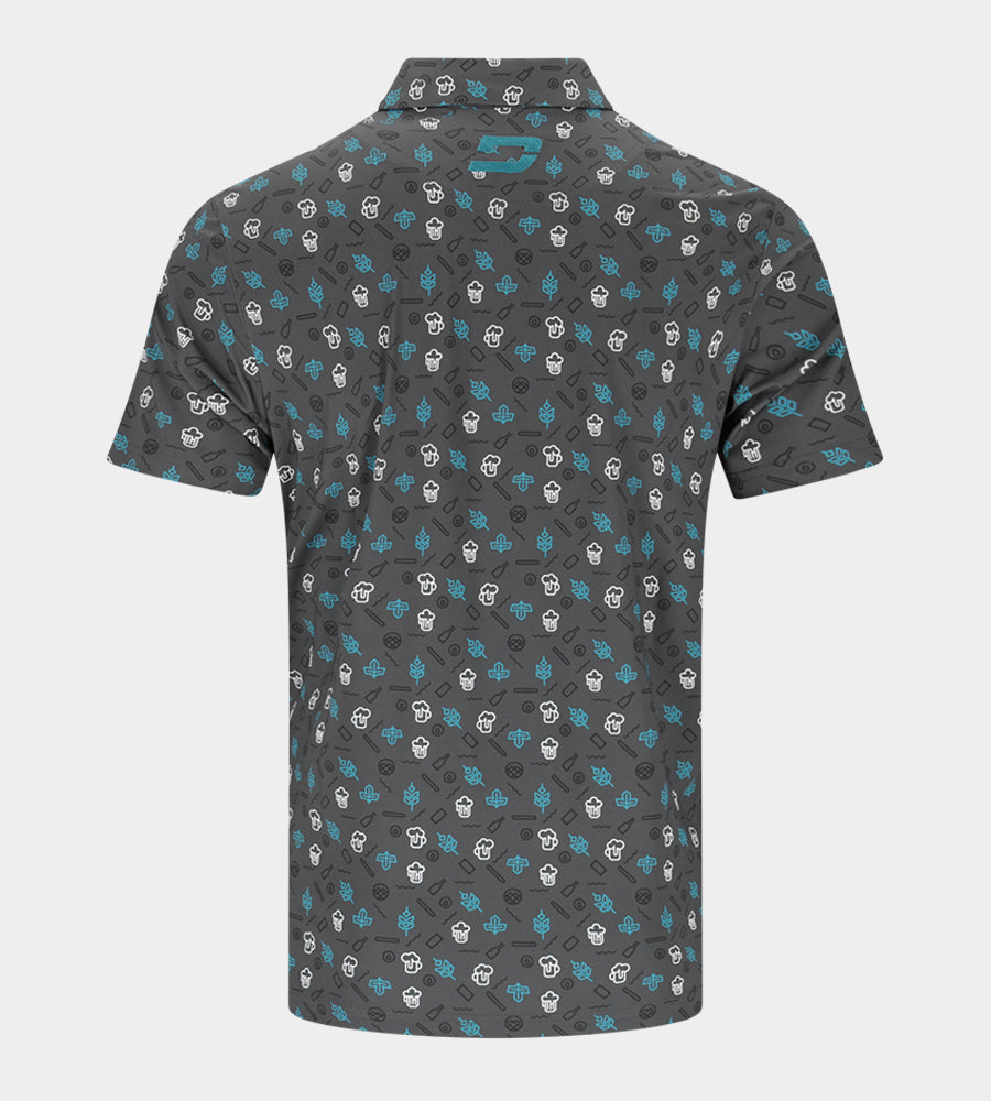 HOPS N BARLEY POLO - NEGRO