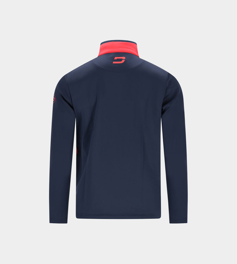 KIDS INSULA JACKET - ROOD/MARINEBLAUW