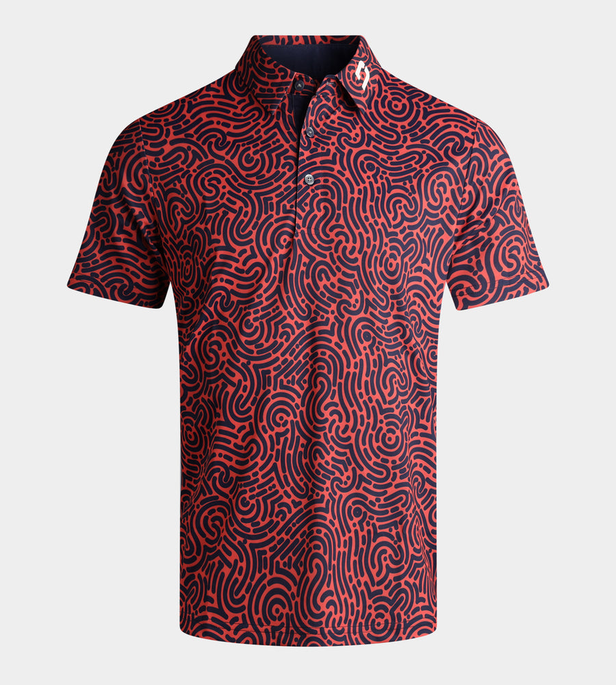 JUMBLE POLO - CORAL