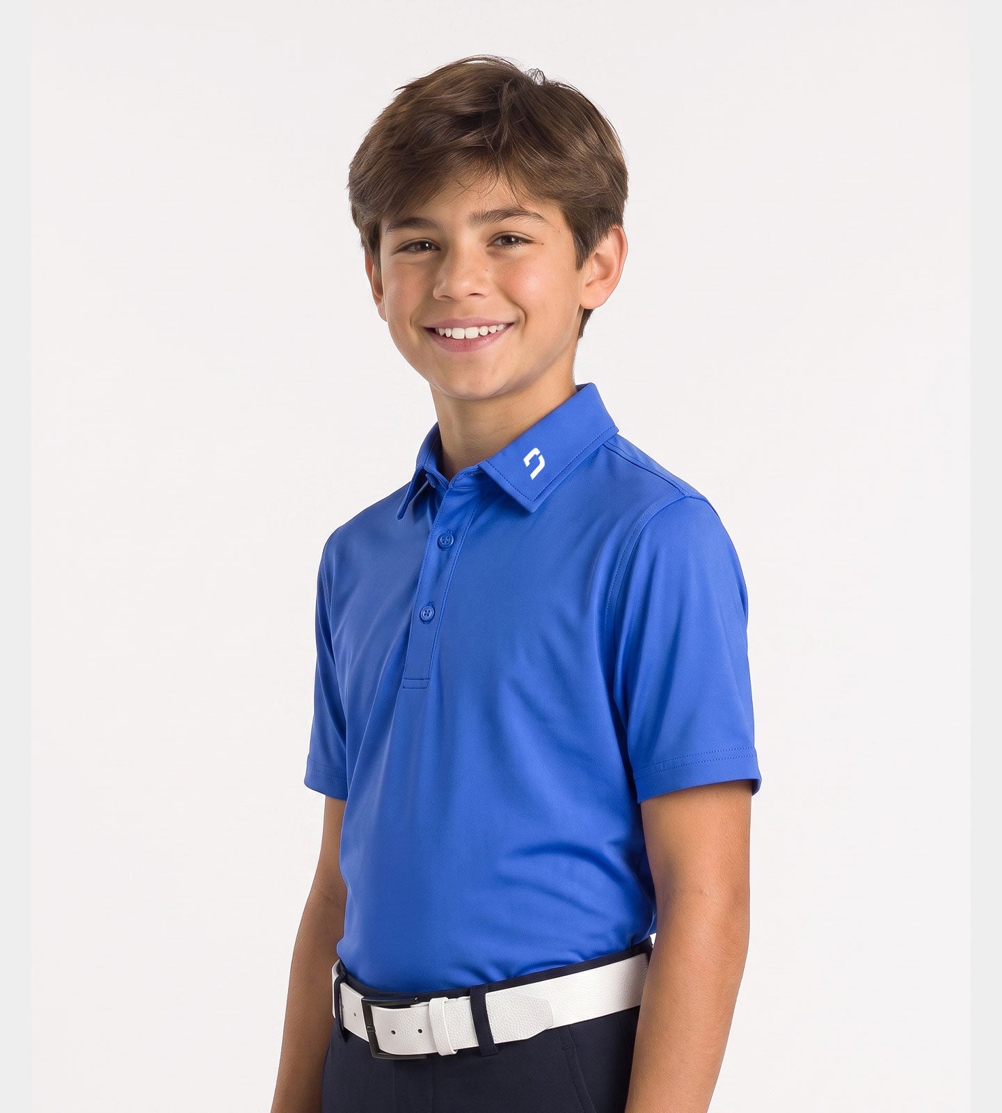 KIDS ELITE POLO - BLAUW