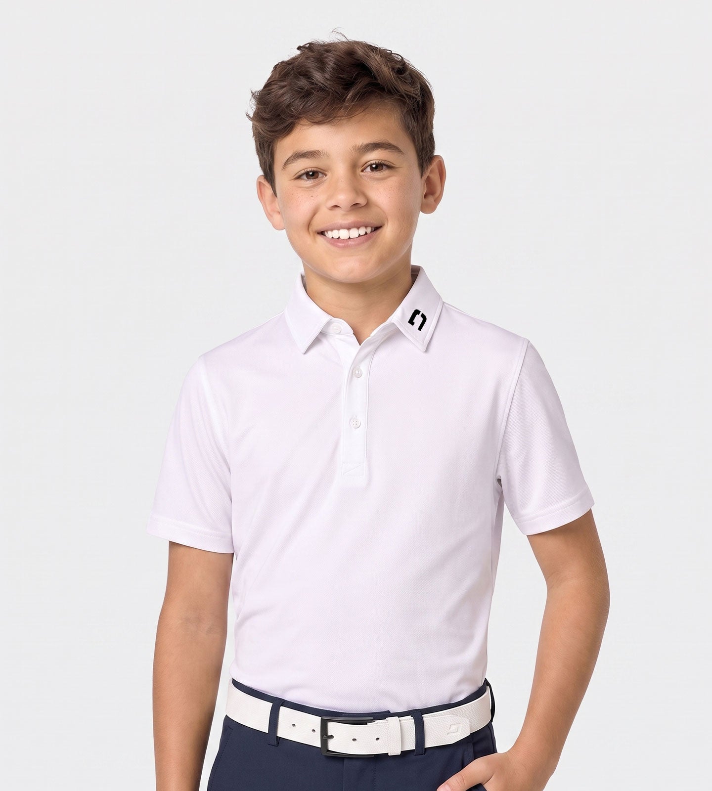 KIDS ELITE POLO - WIT