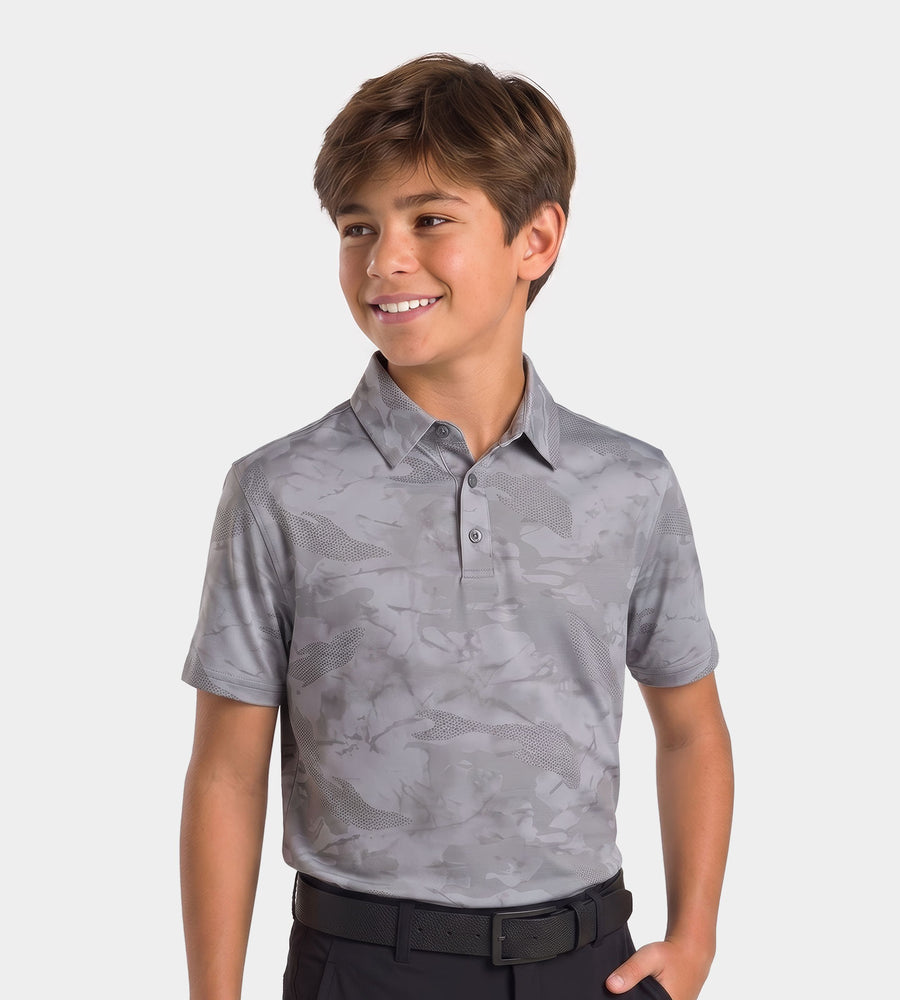 KIDS HORIZON POLO - GRIGIO