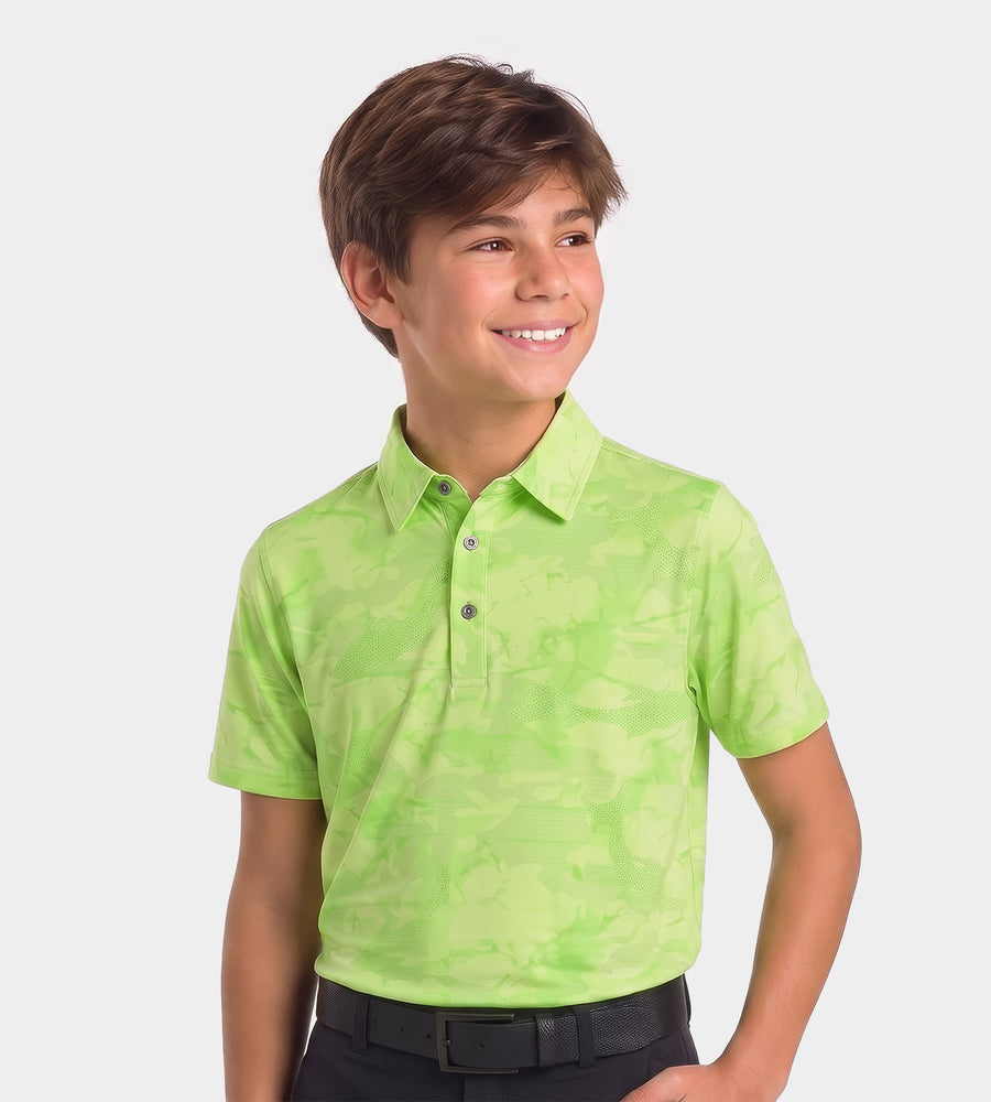 KIDS HORIZON POLO - LIME