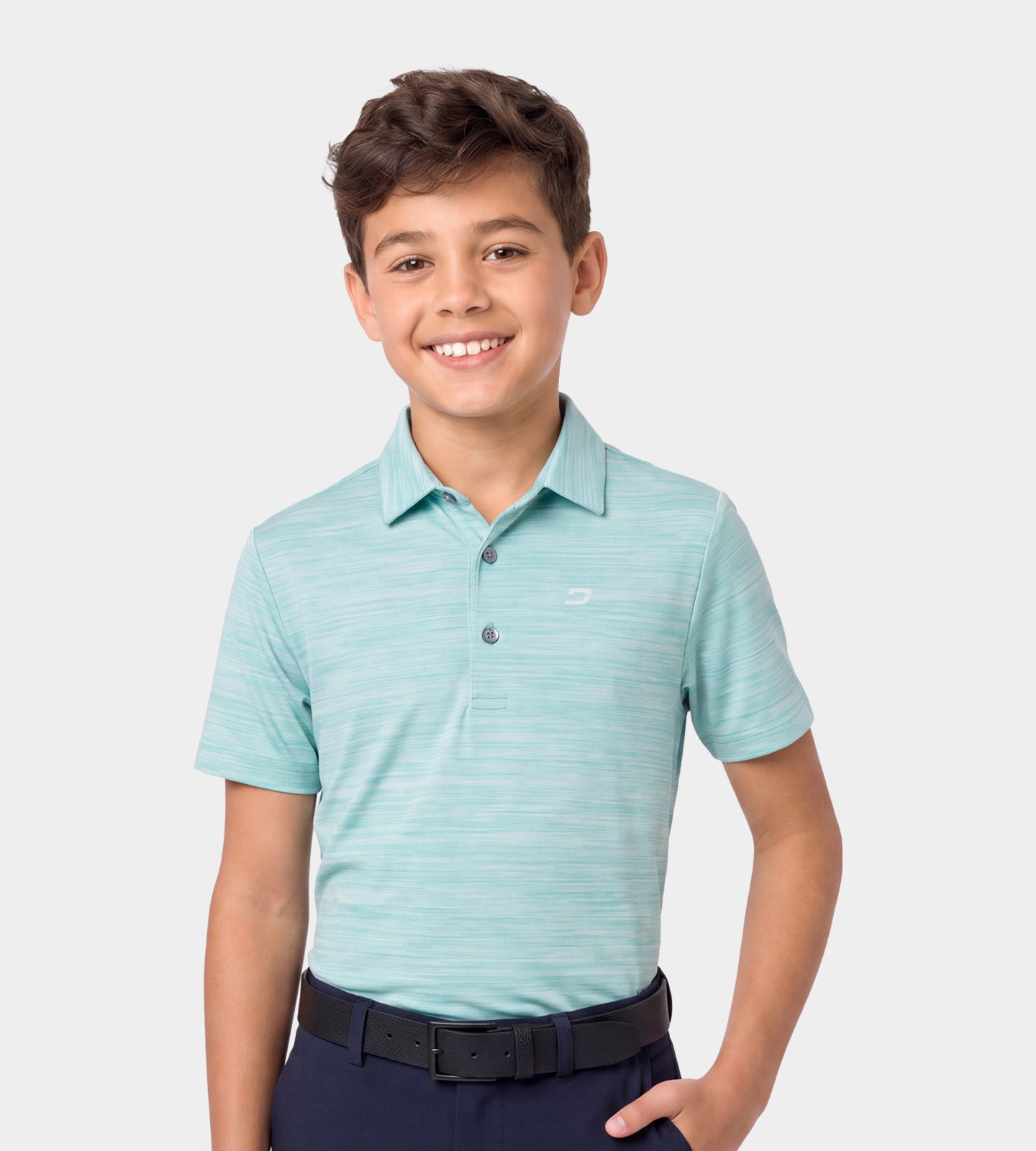 KIDS PINNACLE POLO - TEAL