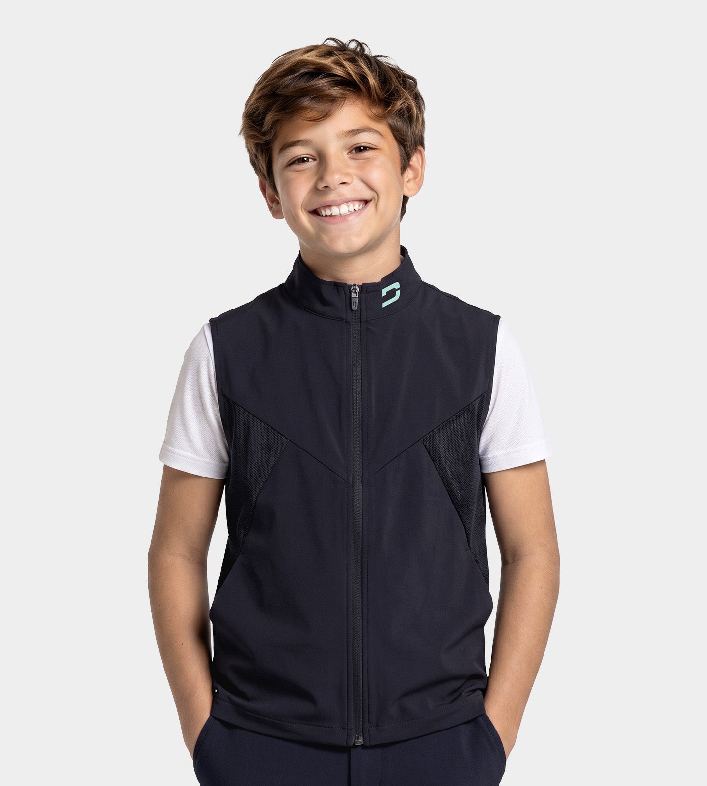 KIDS AIR MESH GILET - MARINEBLAUW