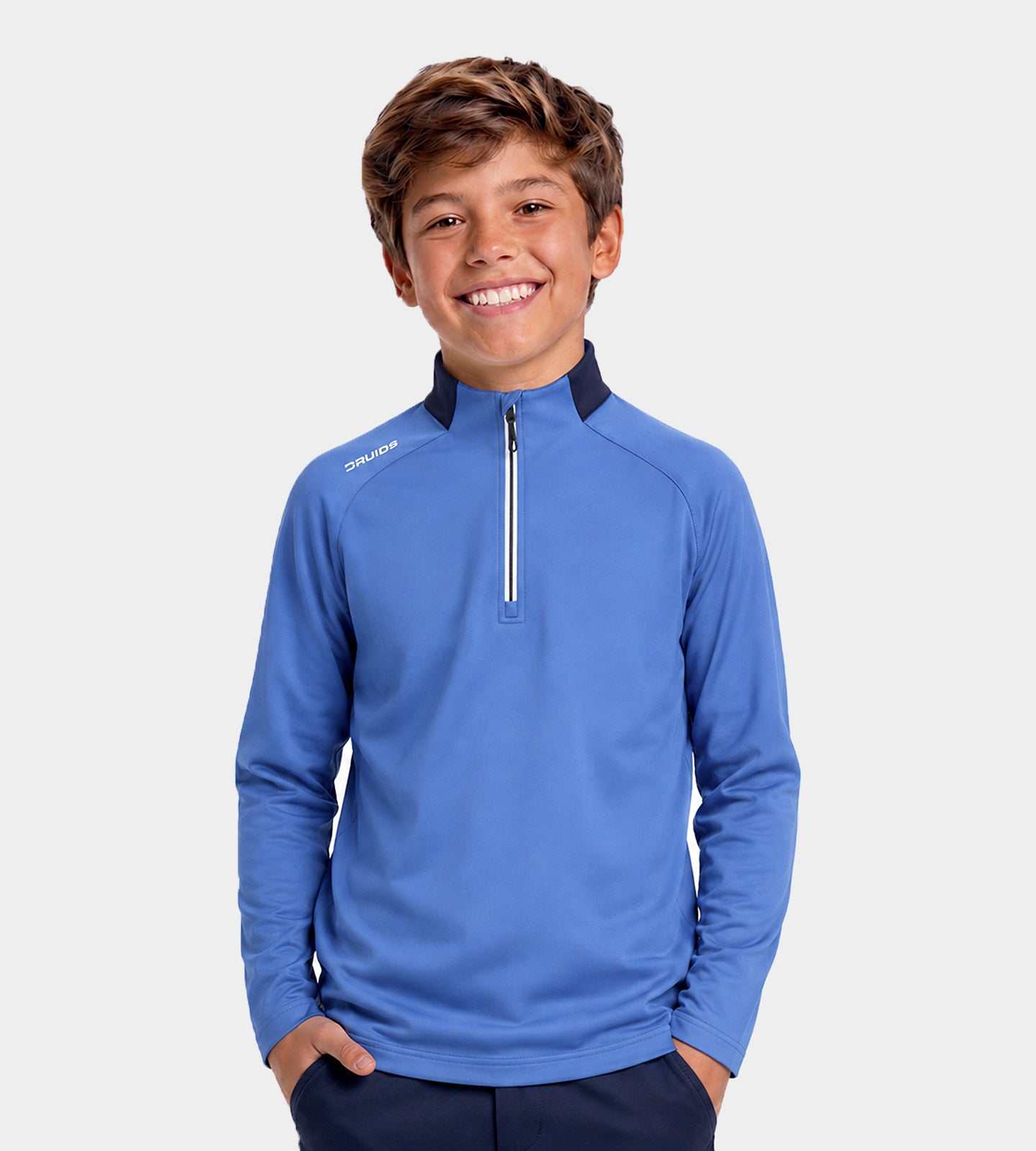 KIDS SERENITY MIDLAYER -BLAUW