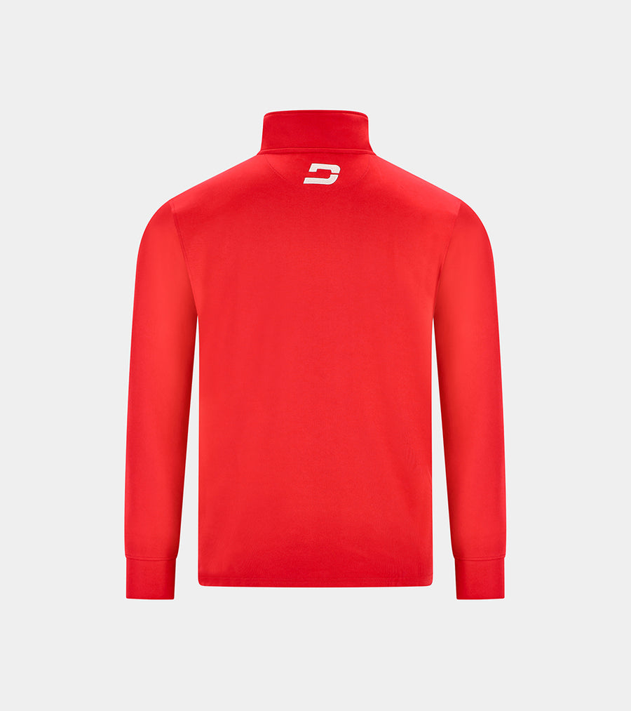 KIDS ULTRA BLEND 1/4 ZIP ROSSO