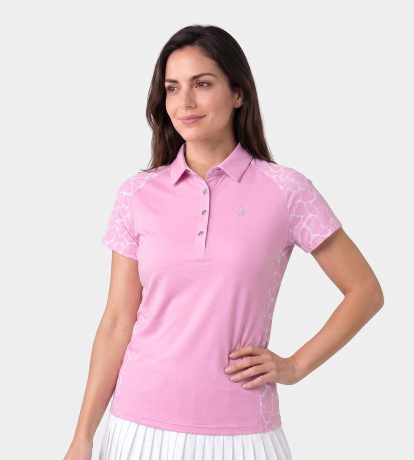 LADIES APEX POLO - BLUSH