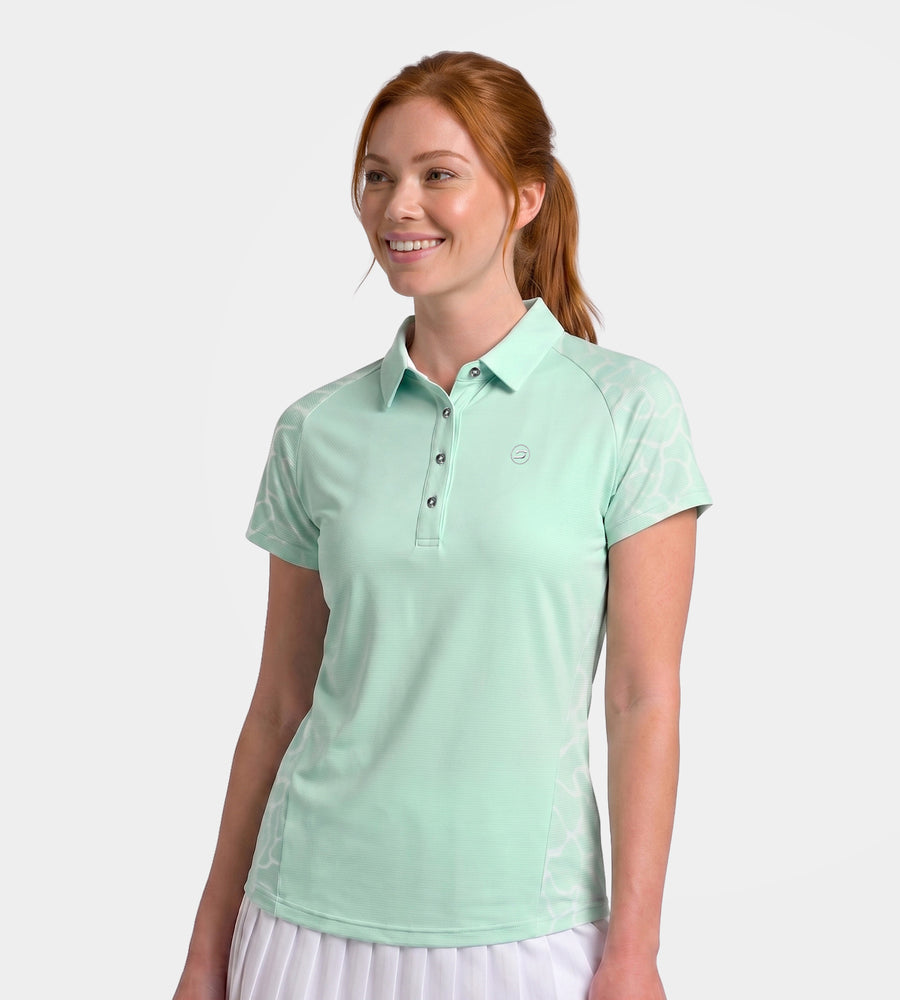 LADIES APEX POLO - MINTGROEN