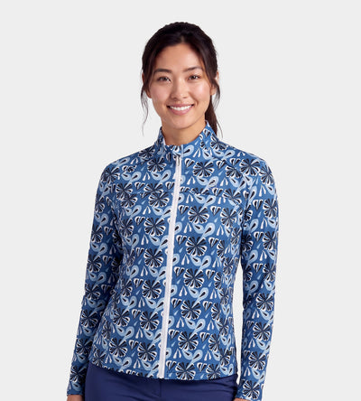 LADIES BIRDIE JACKET - FLORAL MARINE
