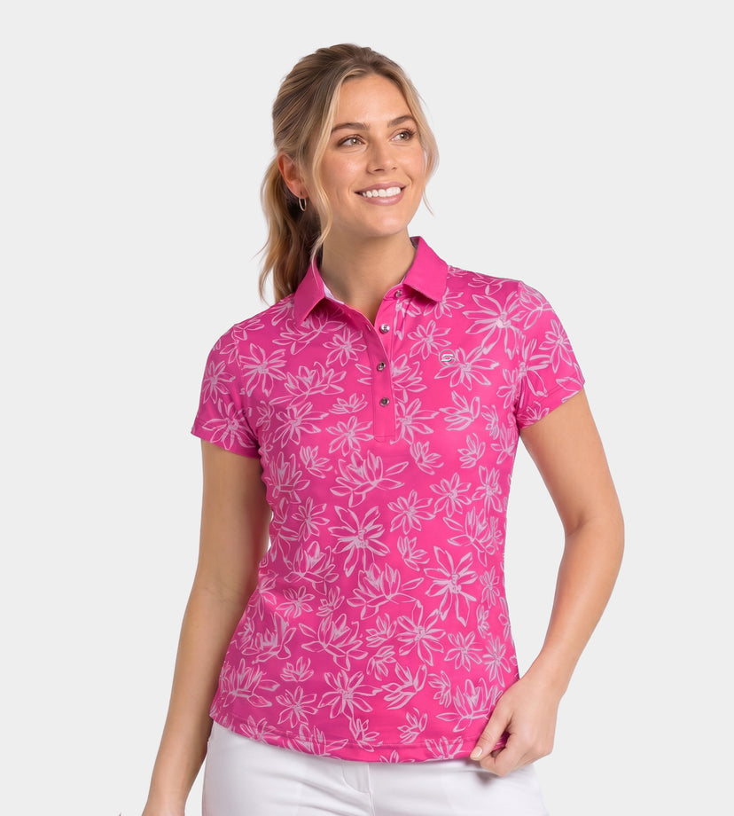 LADIES BLOOM POLO - ROSA